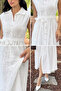 Kordine Embroidered Zero Sleeve Shirt Dress - 6