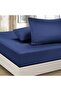 Poplin 100% Cotton 63 Thread Kumai Double Size 160*200 cm Fitted Sheet Set with Pillowcase - 3