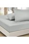 Poplin 100% Cotton 63 Thread Fabric Double Size 160*200 cm Fitted Sheet Set with Pillowcases - 6