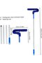 Extendable Window Cleaning Squeegee with Microfiber Duster, 140cm Long Handle, 22cm Wide Head, Flexible Bendable Design for High Windows, Glass, Mirrors, Ceilings, and Hard-to-Reach Areas - 3