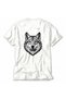 قميص رجالي بتصميم وحش مطبوع على الظهر - أبيض - 4