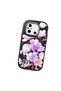 Poco C55 Compatible Shock-Absorbing Camera Protected Black Silicone Case Floral Print - 3