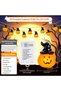 (eb115)Halloween Pumpkin String Lights, 20 LED 9.8FT 8 Modes Halloween Pumpkin Lights, Waterproof Halloween Decorations Lights for Yard Indoor Outdoor Party Decorations - 2