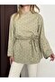 Women's Brode Embroidered Lined Blouse with Tie Detail - 6