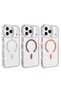 iPhone 18 Pro Case with Rhinestones and Glitter, Magsafe Camera Raised Silicone Cover - 8