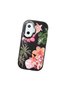 Poco F7 Compatible Shock-Absorbing Camera Protected Black Silicone Case Floral Print - 3