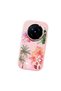 Vivo X200 Pro Compatible Shock-Absorbing Camera Protected Pink Silicone Case Floral Print - 3