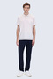 Stone Regular Fit Polo Collar 100% Mercerized Cotton T-Shirt - 2