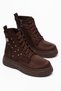 Women's Troklu Mc Accessory Lace-Up and Zippered 002 Non-Slip Thick Sole Boots & Booties - 4