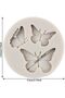 Silicone Candle Mold Candy Dough Mold 3 Sizes Butterfly Mold - 2
