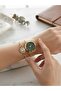 Women's Wristwatch and Rhinestone Bracelet Set Roman Numerals Stylish Elegant Gift Set Frn34 - 2