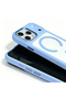 iPhone 18 Pro Case Magsafe Transparent Back Face Camera Raised Silicone Butam - 6