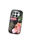 Mi 15t Pro Compatible Shock-Absorbing Camera Protected Black Silicone Case Floral Print - 3