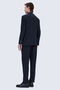 Navy Blue Slim Fit Mono Collar Casual Suit - 6