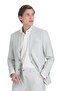 Gray Regular Fit Double Breasted Suit - 4