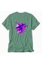 Men's Geometric Skateboard Movement - Back Print - Green - 4