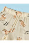 Infant Boys Cream Wild Zebra Short Pyjama Set - 3