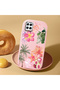 Pink Silicone Case with Shock-Absorbing Camera Protections Compatible with Samsung Galaxy M12/A12 Floral Print - 2