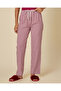 Women Burgundy Plain Pyjama Set - 3