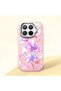 Mi 15t Pro Compatible Shock-Absorbing Camera Protected Pink Silicone Case Floral Print