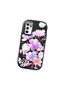 Oppo A55 4g Compatible Shock-Absorbing Camera Protected Black Silicone Case Floral Print - 3