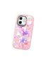 Infinix Smart 9 Compatible Shock-Absorbing Camera Protected Pink Silicone Case Floral Print - 3
