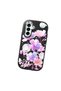 Samsung Galaxy A17 4G/5G Compatible Black Silicone Case with Shock-Absorbing Camera Protections Floral Print - 3