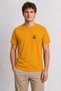 Men's Retro-Inspired Night Owl Graphic Design - Yellow