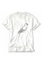 Women's Above Stair Level Pigeon Minimal Drawing - White - 3