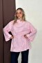 Women's Brode Embroidered Lined Blouse with Tie Detail