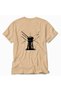 Men's Modern City Roof Design T-Shirt Print - Back Print - Cream - 4
