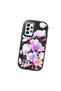 Samsung Galaxy A52/A52S Compatible Black Silicone Case with Shock-Absorbing Camera Protections Floral Print - 3