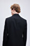 Black Comfort Fit Mono Collar Suit - 7