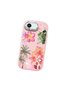 iPhone 16E Compatible Shock-Absorbing Camera Protected Pink Silicone Case Floral Print - 3