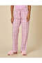 Women Pink Plain Pyjama Set - 3