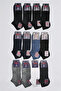 Rowing Bamboo Booties Socks 12-Pack Comfortable Daily Socks - 3
