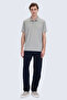 Khaki Regular Fit Polo Collar 100% Mercerized Cotton T-Shirt - 5