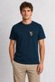 Men's Geometric Giraffe Collage - Navy Blue