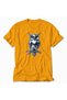 Men's Chrome Textured Wise Owl Art - Yellow - 3