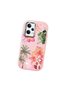 Poco X5 Pro 5g Compatible Shock-Absorbing Camera Protected Pink Silicone Case Floral Print - 3
