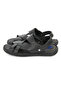 Men's Genuine Leather Hajj Umrah Sandals Anatomical Orthopedic Sole Comfortable Sandals Slippers - Black - 6