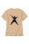 Women's Kendo Art Dynamic Silhouette Print - Back Print - Cream - 4