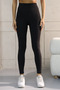 Women's High Waist Shaping and Hip Lifting Push up Leggings 6001 Black - Premium Series - 3