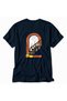 Women's Retro City Subway Ladder Graphic Print - Back Print - Navy Blue - 4