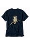 Women's Wise Owl Artistic Graphic Design Back Print - Navy Blue - 4