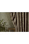 Geometric Maze Background Curtain Copper Brown 1-3 Tight Pleats - 2