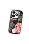 Infinix Hot 40I Compatible Shock-Absorbing Camera Protected Black Silicone Case Floral Print - 3