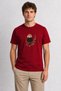 Men's Natural Drawing Red Panda Design - Red