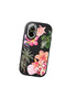 Realme C67 4g Compatible Shock-Absorbing Camera Protected Black Silicone Case Floral Print - 3
