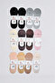 Violet Cotton Women's Ballerina Socks 12-Pack Invisible Comfortable Daily Socks - 3